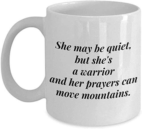 Taza de café cristiana para mujer, regalo personalizado de la Biblia de Jesús de la fe para la religión bíblica religiosa GodDaughter de la abuela Gra