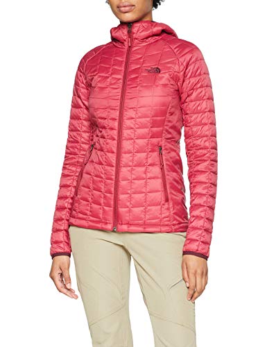 The North Face W TBL Sport HD Sudadera Deportiva con Capucha Thermoball, Mujer, Rumba Red/Rumba Red, S