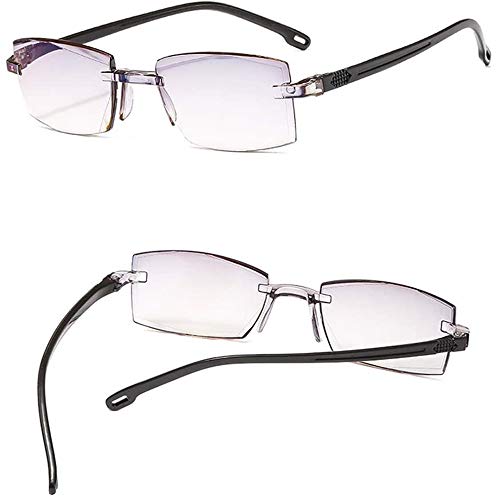 TTCPUYSA Blue Light Blocking Glasses,High Hardness Anti-Blue Progressive Far and Near Dual-Use Reading Glasses (+3.00)