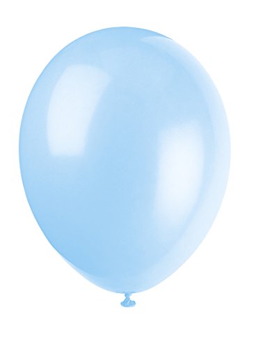 Unique Party-56856 Globos de Látex de 30 cm, Color Azul (Cool Blue), Pack de 50 (56856)