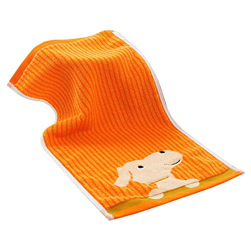 Wimagic - Toalla para niños Puppy Toalla de algodón súper Absorbente Sudor Toalla 25 * 50 cm, Adecuada para niños, Multicolor (Azul/Rosa/Naranja)