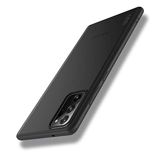 X-level Funda Samsung Galaxy Note 20 Ultra, Carcasa rígida Protectora Trasera Anti-Arañazos de Negro Mate y Parachoques Anti-Choques Negro de Suave, Compatible para Samsung Galaxy Note 20 Ultra