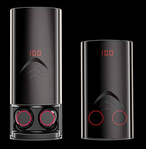Yiwa T9 TWS Auriculares inalámbricos Bluetooth 5.0 Auriculares estéreo HiFi Auriculares con Estuche de Carga 6000mAh