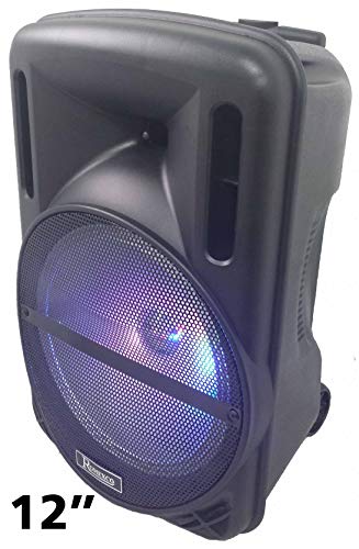 Altavoz PORTATIL Bluetooth Trolley SUBWOOFER 12" con 80W Reales-(700W PMPO),Karaoke,con MICRÓFONO,Radio,USB RX1030