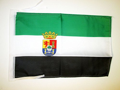AZ FLAG Bandera de Extremadura 45x30cm - BANDERINA EXTREMEÑA 30 x 45 cm cordeles