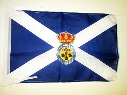 AZ FLAG Bandera de Santa Cruz DE Tenerife 45x30cm - BANDERINA Islas CANARIAS 30 x 45 cm cordeles
