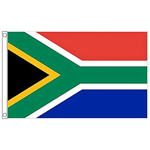 Bandera de Sudáfrica 3x5ft / 90x150cm Bandera Nacional Grande de África del Sur con cabecera para los desfiles Bar Escuela Deportes Eventos Celebraciones del Festival Home Office Decor