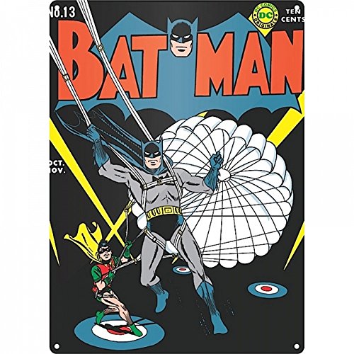 Batman DC Comics – A3 Cartel de chapa amp; Robin – Parachute