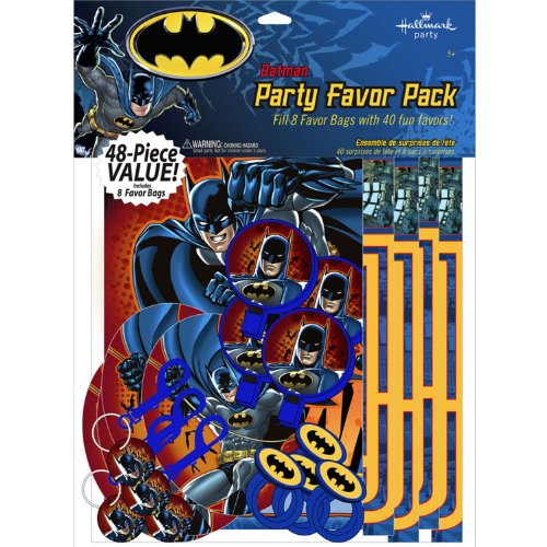 Batman Set de regalo de fiesta de 48 piezas con diferentes juguetes de Batman.
