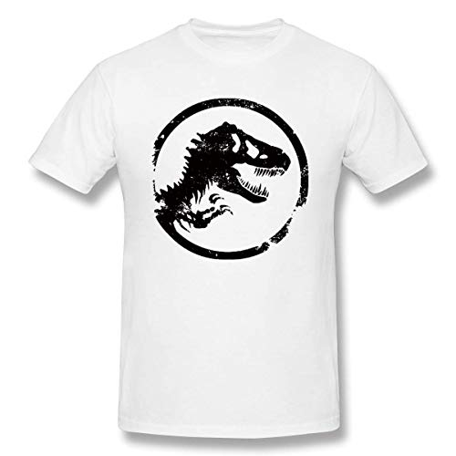 Camiseta blanca clásica del diseño del logotipo del Jurassic Park World para hombre Multicolor multicolor XL