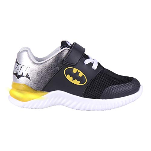 Cerdá Life'S Little Moments Zapatillas con Luces para Niños de Batman con Licencia Oficial de DC Comics, Deportivas, Multicolor, 27 EU