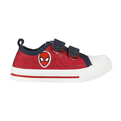 Cerdá Zapatillas Spiderman Niño con Cierre de Velcro de Color Rojo, 29 EU