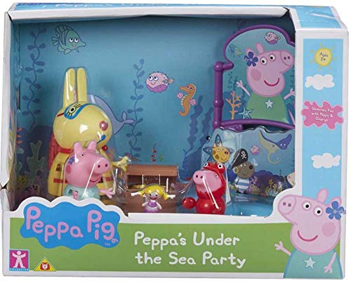 Character - Set Peppa Pig Unicornio Mágico. Set Peppa Pig Día en el Zoo. Set Peppa Pig Fiesta bajo el Mar. Licencia Oficial (Peppa Mar)