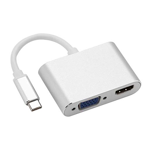 chenyang USB-C USB 3.1 Tipo C a HDMI 4 K 30 hz & VGA 1080p adaptador para portátil Macbook Pro Monitor HDTV