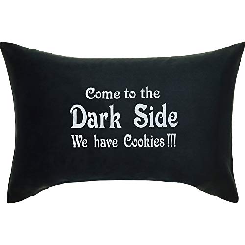 Come to the Dark Side - We have Cookies - Cojín con funda y texto en alemán (40 x 60 cm), diseño de Darth Vader