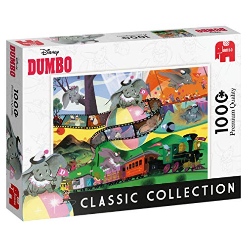 Disney Classic Collection Dumbo 1000 pcs Puzzle - Rompecabezas (Puzzle Rompecabezas, Dibujos, Niños y Adultos, Niño/niña, 12 año(s), Interior)