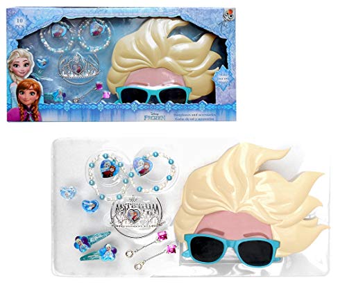 Disney Frozen Set Regalo, Gafas 3D, Accesorios Pelo y bisuteria Sol, Juventud Unisex, Multicolor, Talla Única