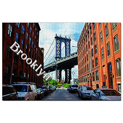 Estados Unidos América Dumbo Brooklyn Puzzle 1000 Piezas para Adultos Familia Rompecabezas Recuerdo Turismo Regalo