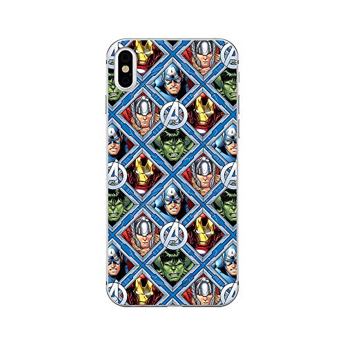 Estuche para iPhone X/XS Marvel Avengers Original con Licencia Oficial, Carcasa, Funda, Estuche de Material sintético TPU-Silicona, Protege de Golpes y rayones