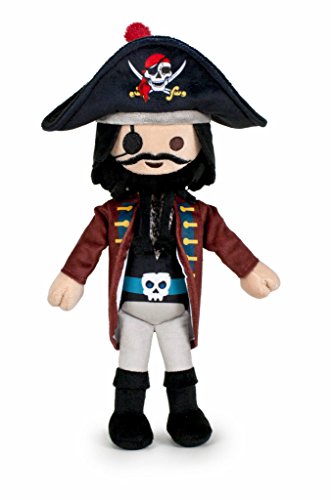 Famosa Softies - Playmobil Peluche 30 cm Capitán Pirata (760015048)