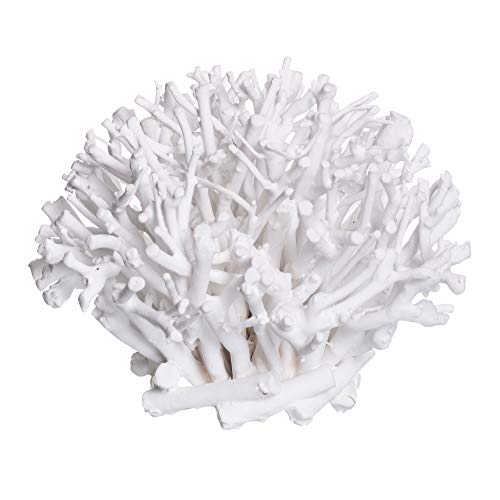Figura Coral de Madera Blanca Navy, de Ø 22x18 cm - LOLAhome