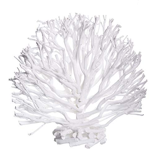 Figura Coral de Madera Blanca Navy, de Ø 38x35 cm - LOLAhome
