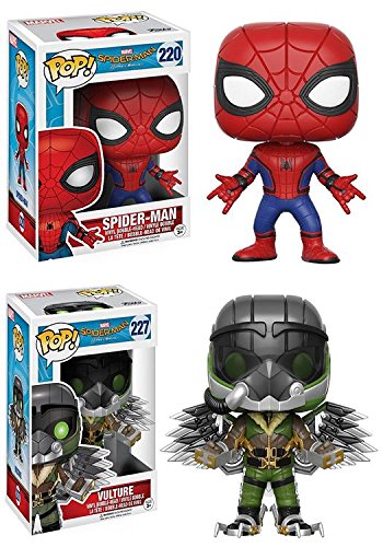 Funko POP! Spider-Man Homecoming: Spider-Man + The Vulture - Marvel Vinyl Bobble-Head Figure Set NEW