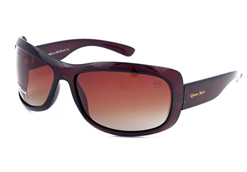 Gafas de sol polarizadas Roberto Marco para mujeres conductoras, marco de plástico marrón, lentes de color marrón claro – Edición limitada – Filtro Categoría 3, protección UV400