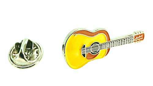 Gemelolandia | Pin de Solapa Guitarra Española Esmaltada Modelo II | Pines Originales Para Regalar | Para las Camisas, la Ropa o para tu Mochila | Detalles Divertidos