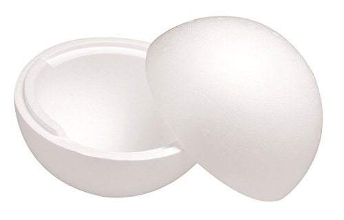 Glorex Bola de poliestireno, Blanco, 20 x 20 x 20 cm