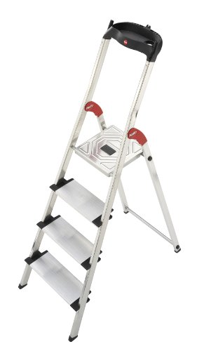 Hailo 8040-401 Escalera de tijera aluminio (4 peldaños)