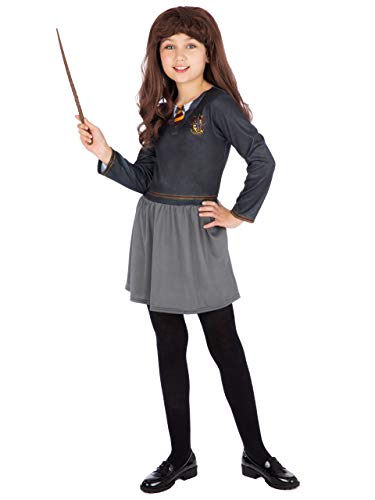HARRY POTTER Disfraz Vestido para Niñas Hermione Negro 9-10 Años