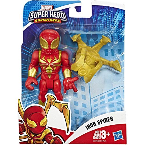 Hasbro Playskool - Heroes Mega Mighties Avengers Mini Marvel Super Hero Adventures-Iron Spider (Figura de acción de 12,5 cm), Multicolor, E6259ES0