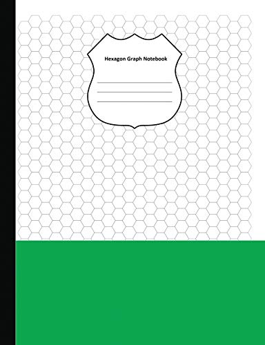Hexagon Graph Notebook: Hexagon Paper (Small) 0.2 Inches Hexes Radius (7.44"x 9.69") with 100 pages White Paper, Hexes Radius Honey comb paper, ... Composition Notebooks for Game Maps Grid Mats