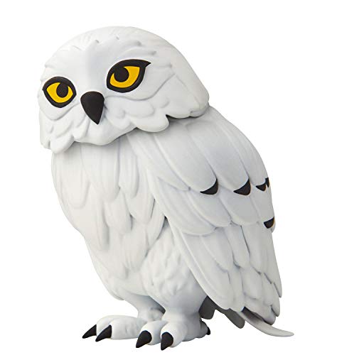 Jakks 400014 Harry Potter Hedwig - Figura interactiva, Aprox. 12,7 cm, Puede Girar la Cabeza 180 Grados, con Sensor de Sonido y Sonidos de búho, Adecuado a Partir de 4 años