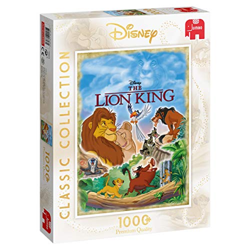 Jumbo- Premium The Lion King pcs Disney Classic Collection - Puzzle de 1000 Piezas, diseño del Rey León, Multicolor (18823)