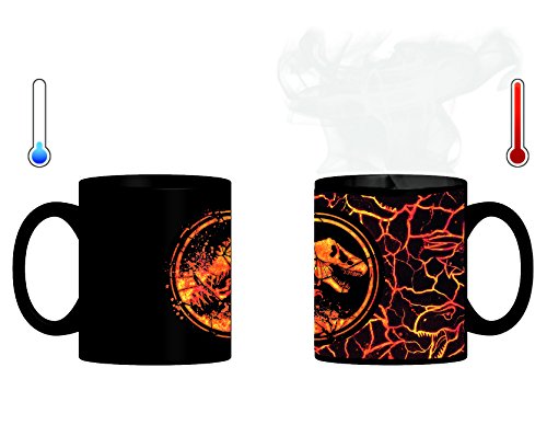 Jurassic World 75443 Magic Mug-die taza cambia al calentar el diseño (320 ml) en paquete de regalo 12 x 9 x 10 cm, multicolor