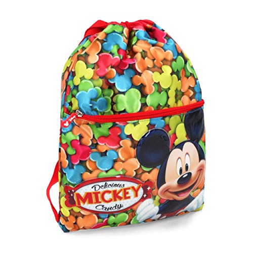 Karactermania Mickey Mouse Delicious Bolsas con Cordón, 42 cm, Rojo