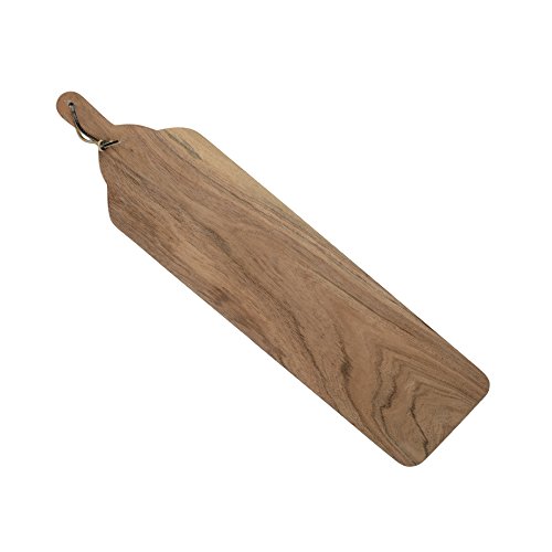 Kitchen Craft Naturals - Tabla de servir de madera larga con asa, 66 x 16 cm, 26 x 6 pulgadas