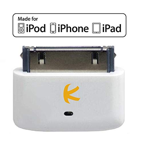 KOKKIA i10s -  Pequeño transmisor Bluetooth para iPod/iPhone/iPad con autentificación real Apple. Control remoto y control de volumen local para iPod/iPhone/iPad. Instalación automática, totalmente compatible con la 6ª generación de iPod Nano, la 4ª gener