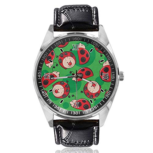 Ladybug - Reloj de pulsera para mujer, estilo clásico, diseño sencillo y moderno