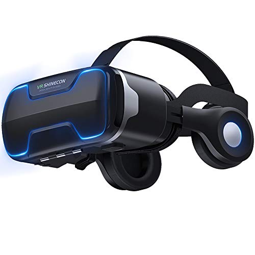 LHNEREGLHNEREG Caja De Gafas 3D VR, Casco De Realidad Virtual con Adaptación De Miopía De 0 A 600 °, para Teléfonos Inteligentes De 4,7 A 6,5 ​​Pulgadas