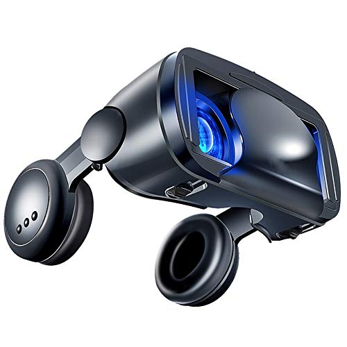 LHNEREGLHNEREG Caja De Gafas De Realidad Virtual 3D VR con Lente Ajustable, Gafas De Realidad Virtual, para Videojuegos De Películas 3D VR, Teléfonos Inteligentes Compatibles De 5 '' - 7 ''