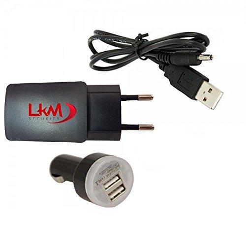 LKM Security lkm-kitusb Kit Cargador USB cámara inalámbrica IP, Negro, Moderno