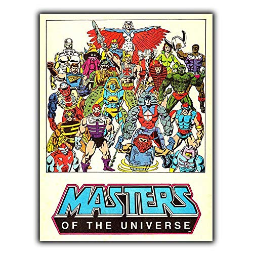 Masters of The Universe Póster de Pared Metal Creativo Placa Decorativa Cartel de Chapa Placas Vintage Decoración Pared Arte Muestra para Bar Club Café