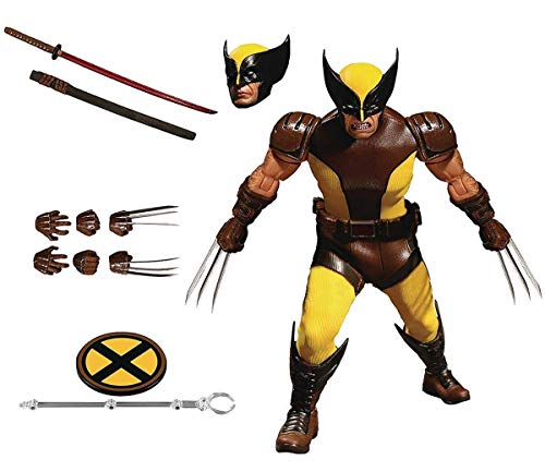 Mezco Toys Mezco ToysAFGMEZ004 Marvel Wolverine Figura, Amarillo/marrón