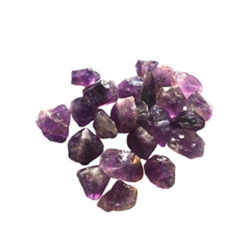 Milisten 1 Paquete de Piedras de Cuarzo Amatista Natural Amatista Áspera Piedra de Cristal Púrpura Cruda 200G