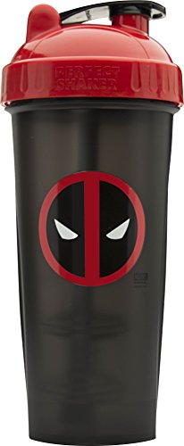 Performa Shakers Marvel Hero Series Shaker, 800 ml, Deadpool negro/rojo