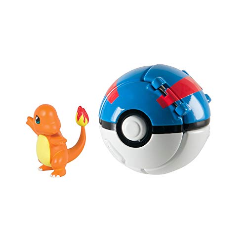 Pokémon Throw 'N' Pop Poké Ball, figura de acción Pokemon y Pokemon