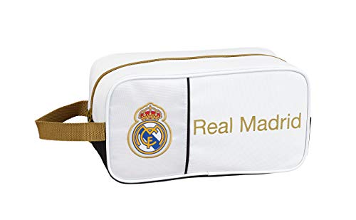 Real Madrid CF 811954682, Zapatillero Unisex niños, Blanco, 29x15x14